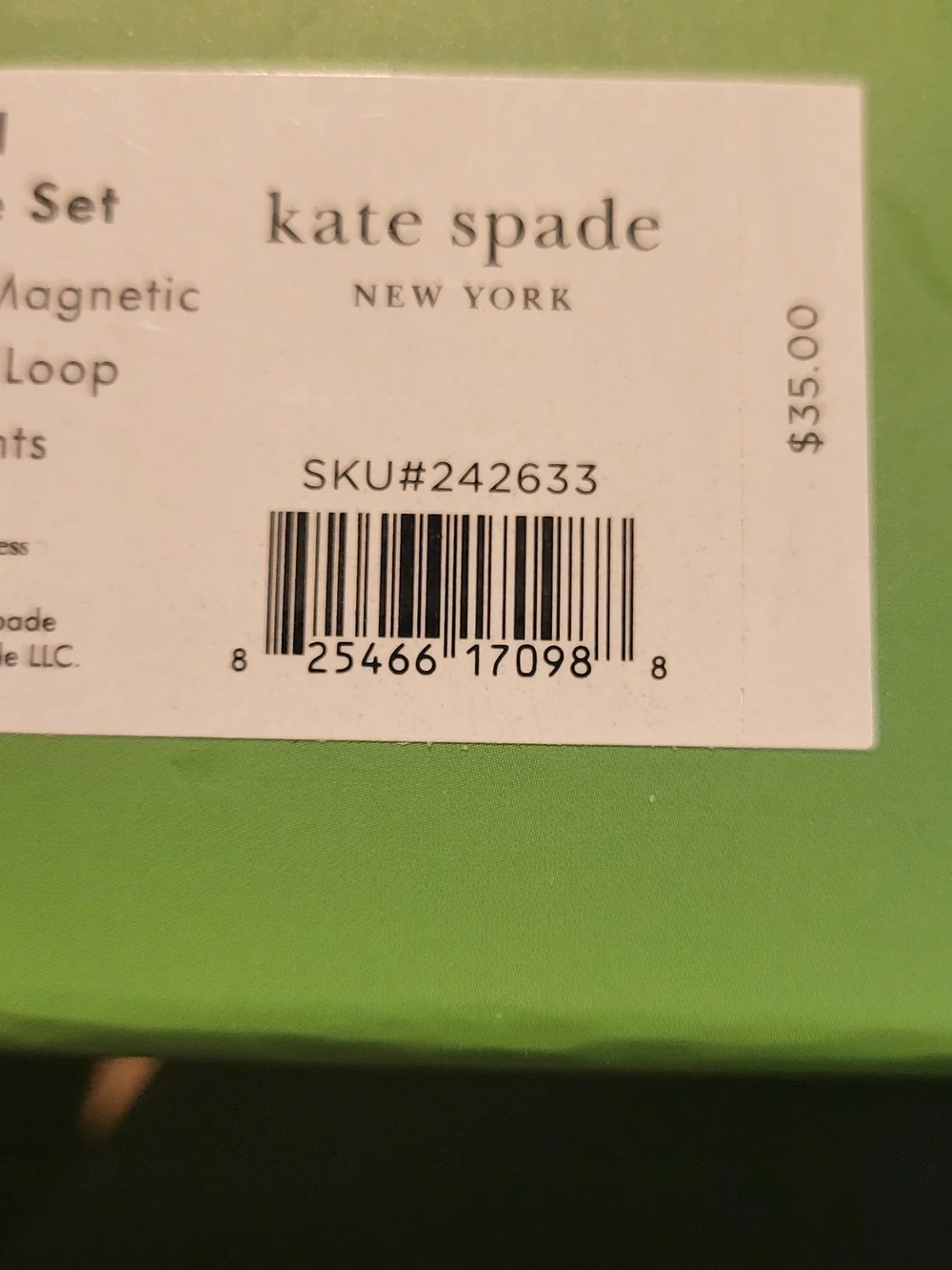 kate spade Light Blue Floral Journal with Blue Stripe Pen Case